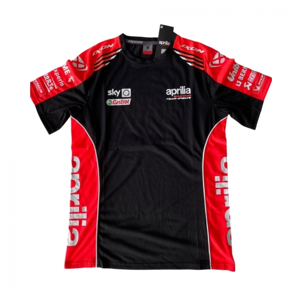 Aprilia Racing Teamwear Replica 2021 - T-Shirt Schwarz